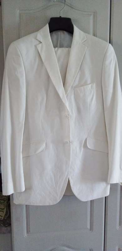 Cignal White Men`s Suit set (Jacket and pants) Markhams