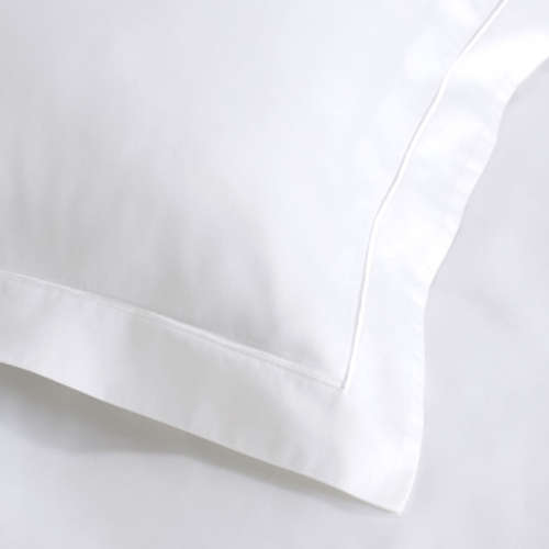 Oxford Satin Stitch 200 Thread Count 100% Pure Cotton Pillow Cases - White