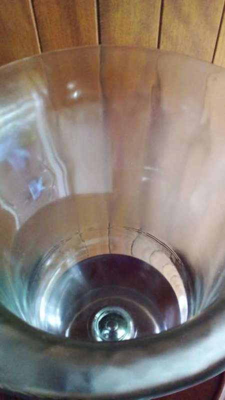 3.6kg. Mint New Art De Sol Recycled Glass Huge Vase  32cm x 22cm