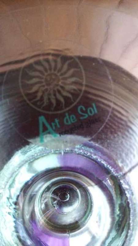 3.6kg. Mint New Art De Sol Recycled Glass Huge Vase  32cm x 22cm