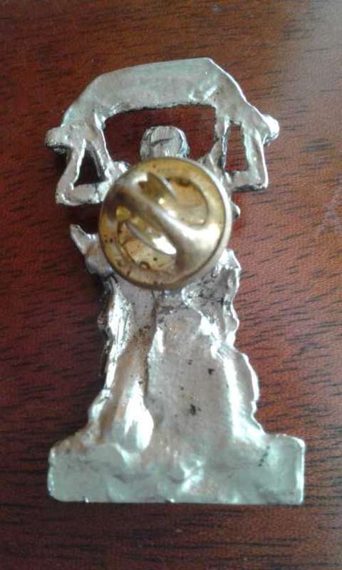 Ride Like Hell Metal Brooch