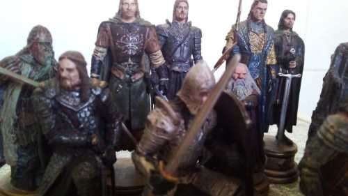 Collection of 12 Lord of the Rings Hand Painted Lead Figurines