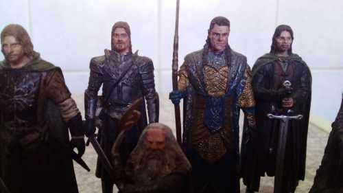 Collection of 12 Lord of the Rings Hand Painted Lead Figurines