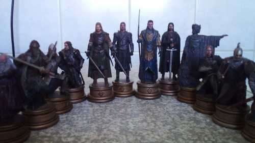 Collection of 12 Lord of the Rings Hand Painted Lead Figurines