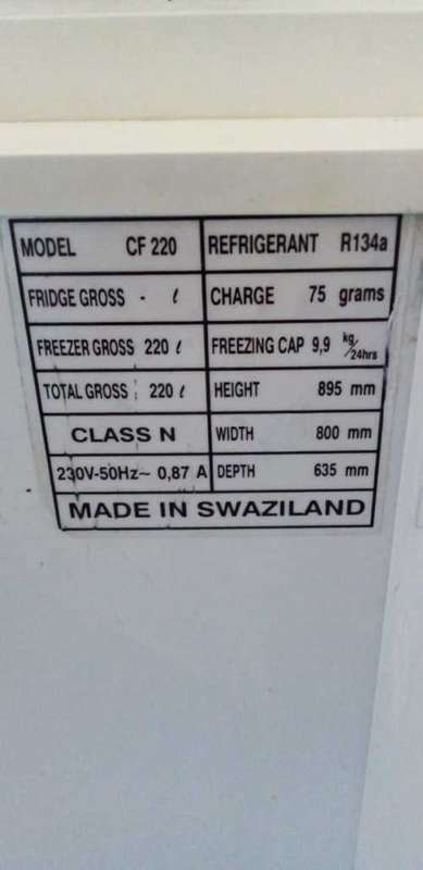 220 Liter Fridge Master Chest Fridge Freezer (READ DESCRIPTION)