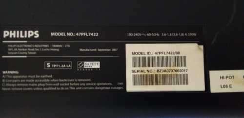Phillips 47PFL7422/98/119-cm-47-inch-lcd-full-hd TV (READ DESCRIPTION)