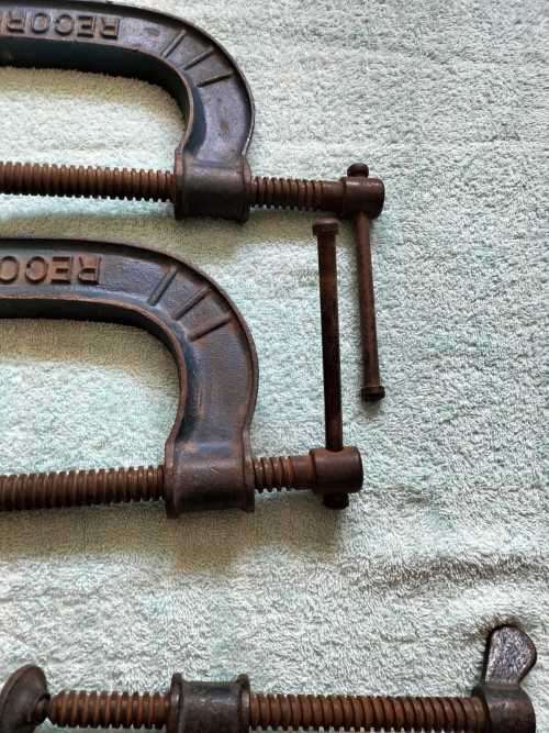4 x Large Record Quality G Clamps