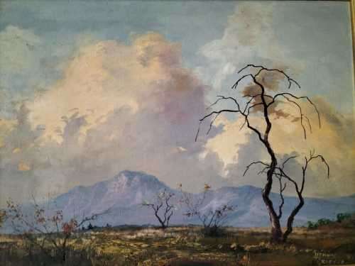 Large and Rare Original Hennie Griesel Oil Painting