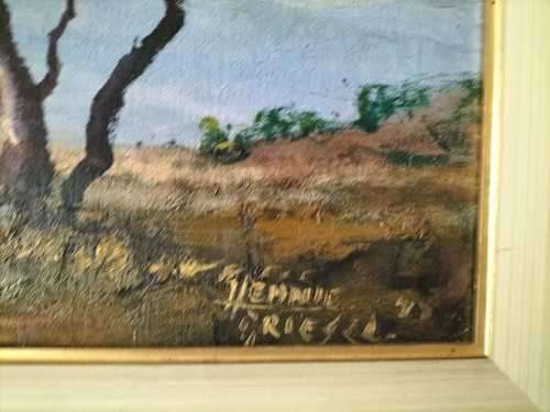 Large and Rare Original Hennie Griesel Oil Painting