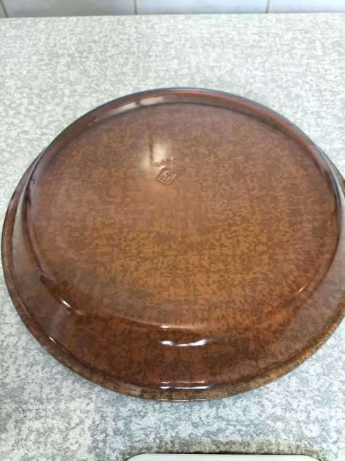 Anchor Hocking Amber Glass Microwave and Oven Pie Dish