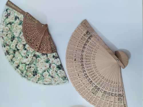 2 x Vintage Hand Fans