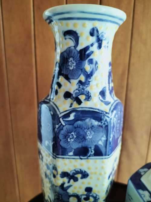 Trio of Three Chinese Vases