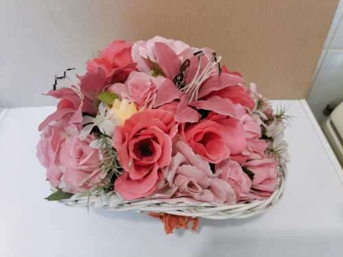 Basket of Quality Artificial Flowers (SET 13 of 13)