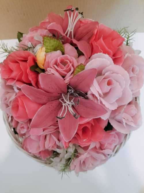 Basket of Quality Artificial Flowers (SET 13 of 13)