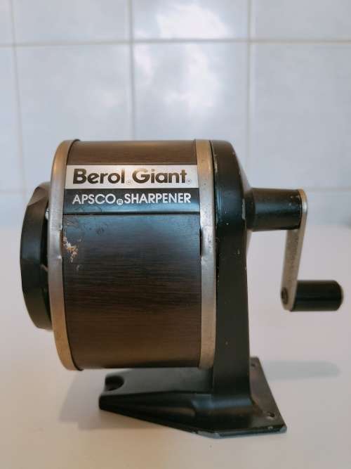 Vintage Beryl Apsco Giant Pencil Sharpener