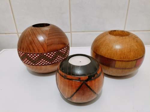 Set of Three T-light Candle Holders
