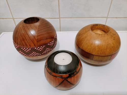 Set of Three T-light Candle Holders