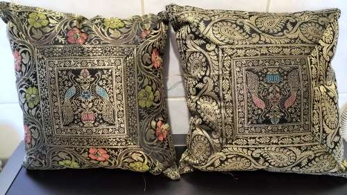 Set of 2 Superior Quality Embroidered Scatter Cushions