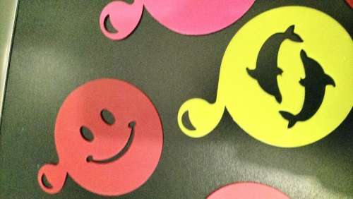 Set of Ten Coffee/Cappuccino Stencils Silicone