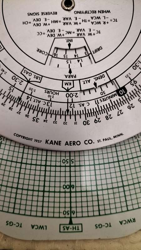 1957 Kane Dead Reckoning Computer Model MK - 68 Aviation Instrument In Original Case