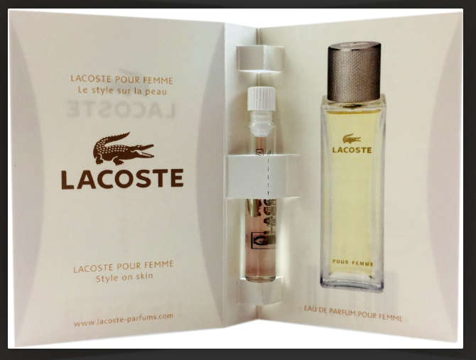 STUNNING NEW Genuine Parfum Lacoste Pour Femme Eau De Parfum, 1.5 ml Sample