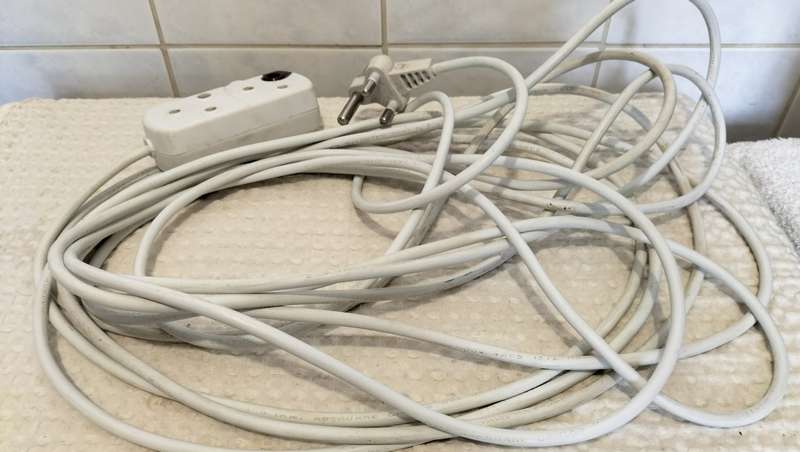 10m Crabtree 250V Double Plug Extension Cable