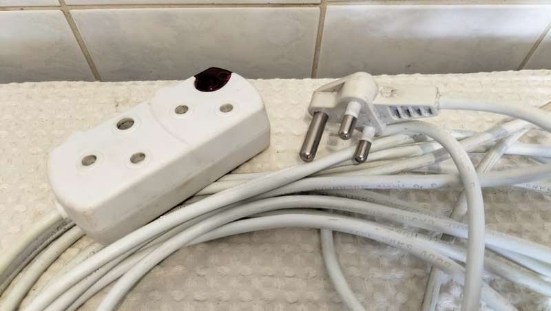 10m Crabtree 250V Double Plug Extension Cable
