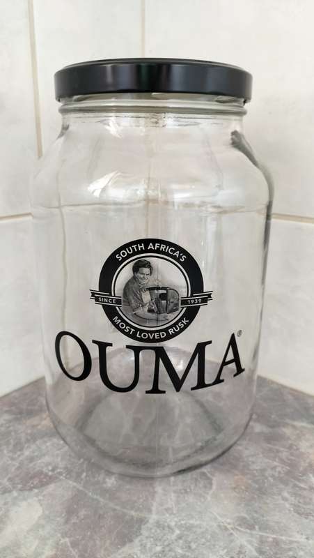 Quality Extra Large 24cm Rusk Bottle With Lid