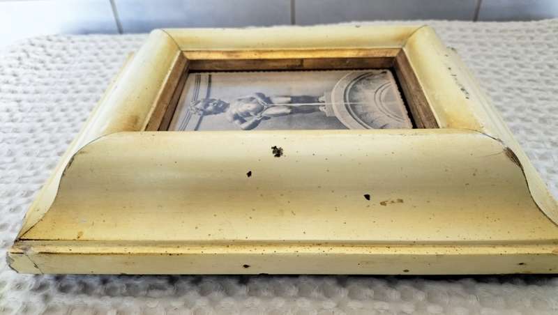Magnificent Vintage Framed Photo Of Mannekin Piss