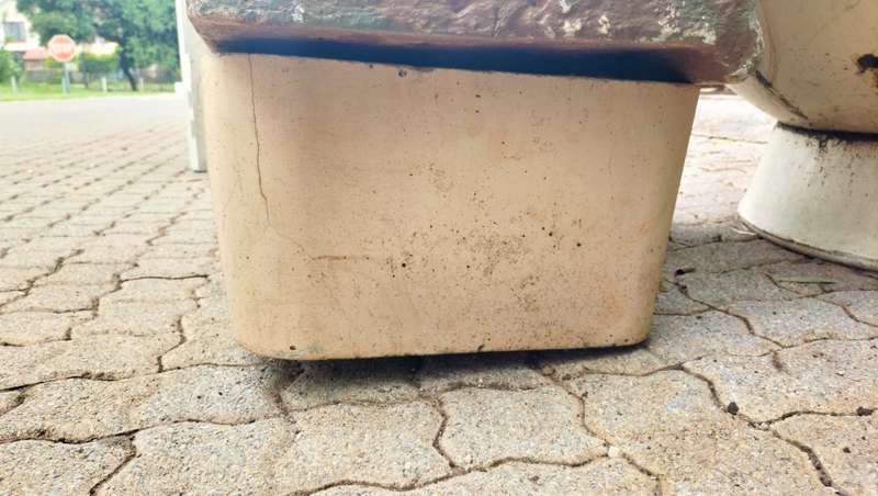 Very Unique Small Concrete Rocking Garden Bench (Collection Only)