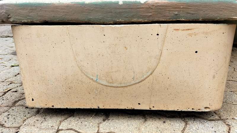 Very Unique Small Concrete Rocking Garden Bench (Collection Only)