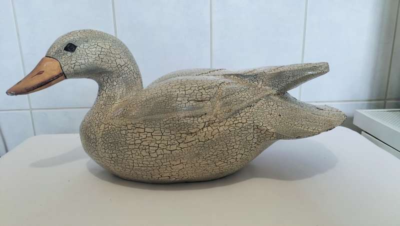 Magnificent Large Carved Wooden Duck