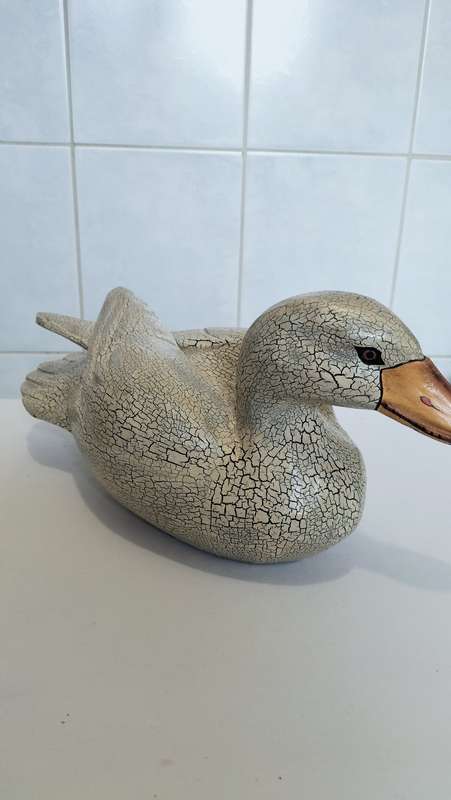 Magnificent Large Carved Wooden Duck