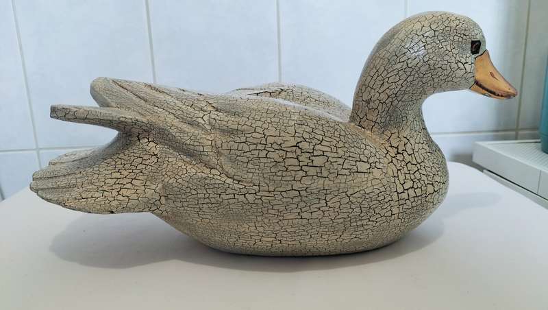 Magnificent Large Carved Wooden Duck
