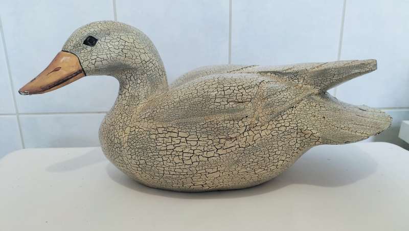 Magnificent Large Carved Wooden Duck
