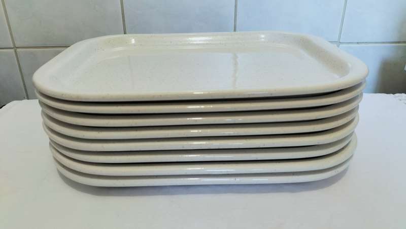 Set Of 8 Superb Quality Stoneware  Steak Plates