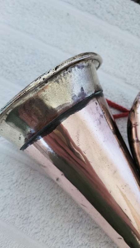 Stunning Antique Copper and Brass Bugle. Still working