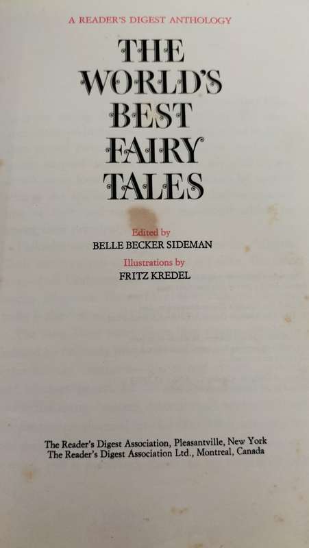 Rare And Magnificent Reader`s Digest Anthology Of The World`s Best Fairy Tales (1967) - Hardcover