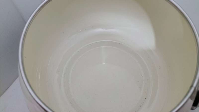 A Superb Good Condition Enamel (almost no scratches) Fondue Pot, Stand and Burner