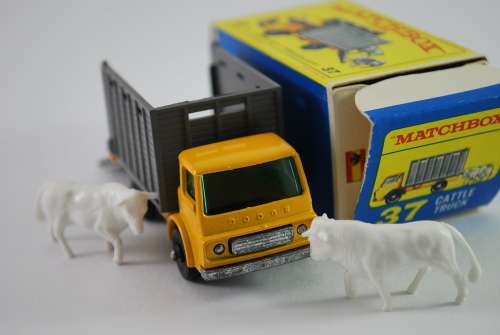 Matchbox Lesney 37,Cattle Truck ,Original Box