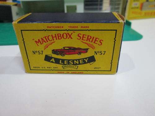 Matchbox Lesney #57 Chevrolet Impala ,Original Box Only