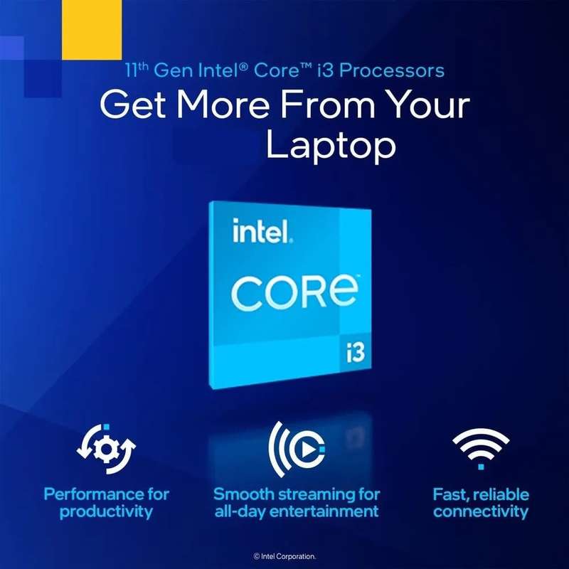 *11th Gen* HP 15-DW3032NI Laptop -  i3-1125G4 8GB RAM 1TB HDD