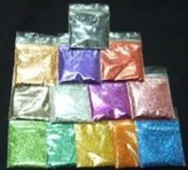 CRAFT GLITTER SACHETS - 10 Mixed Sachets
