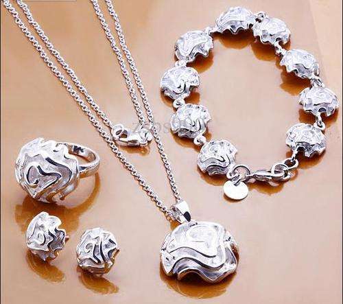 925 SILVER ROSE SET