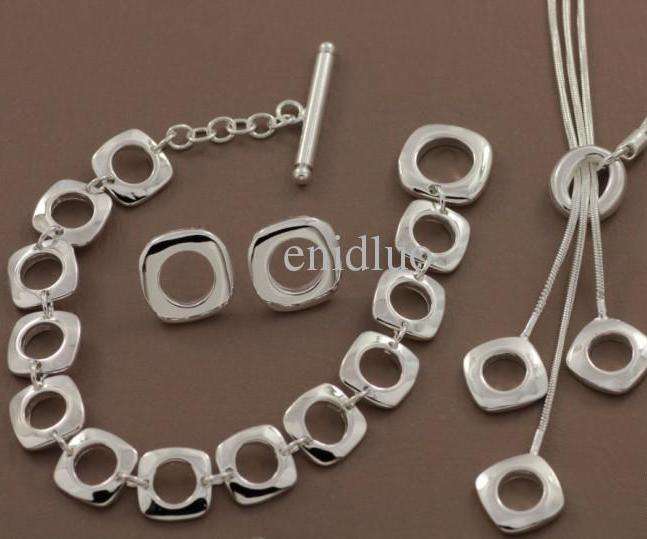 925 SILVER SQUARE SET