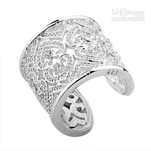 925 SILVER AND CRYSTAL RING