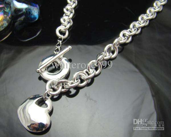 Brand New 925 silver heart necklace