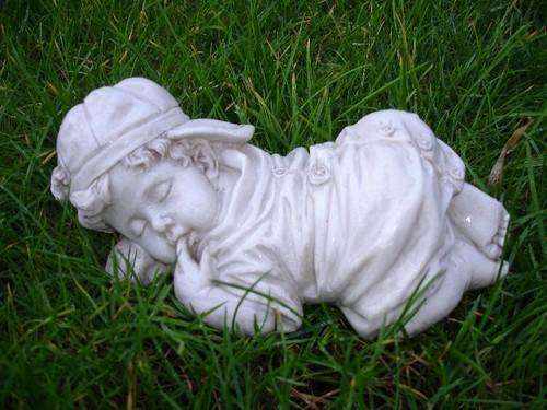 Cement Garden Ornament - Sleepy Boy