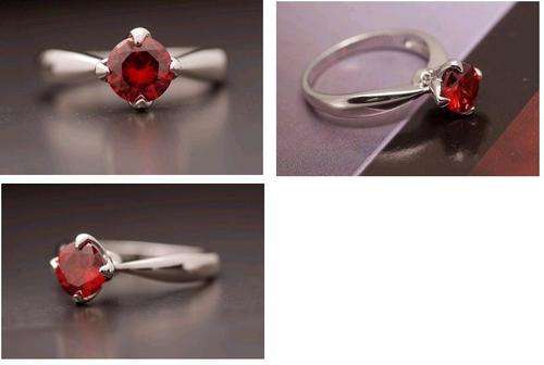 WHITE GOLD FILLED CUBIC RING