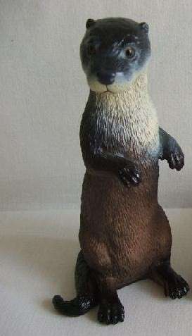 Cement Garden Ornament - Standing Otter
